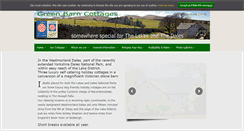 Desktop Screenshot of greenbarncottages.co.uk