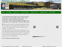 Tablet Screenshot of greenbarncottages.co.uk